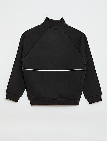 Sweat avec ouverture zippée