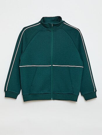 Sweat avec ouverture zippée
