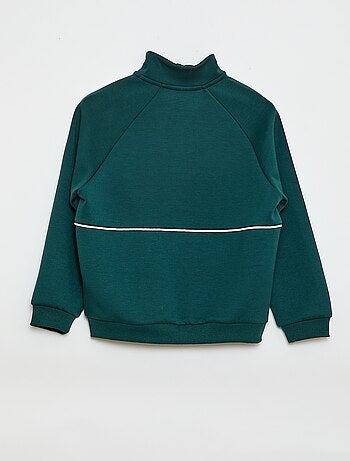 Sweat avec ouverture zippée