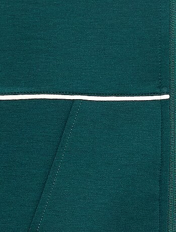 Sweat avec ouverture zippée