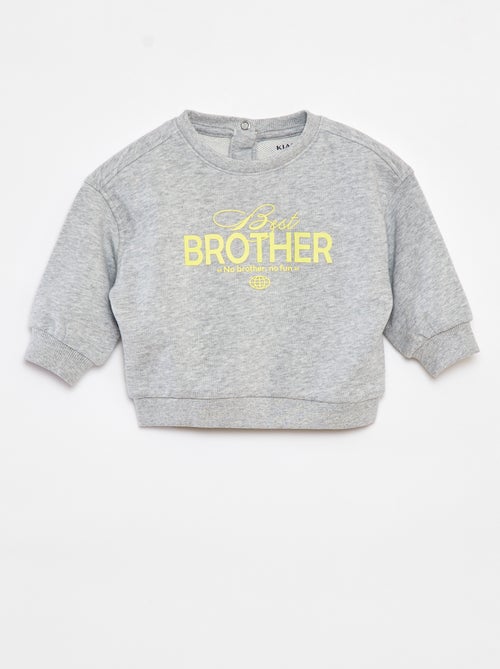 Sweat avec print 'Brother' - Kiabi
