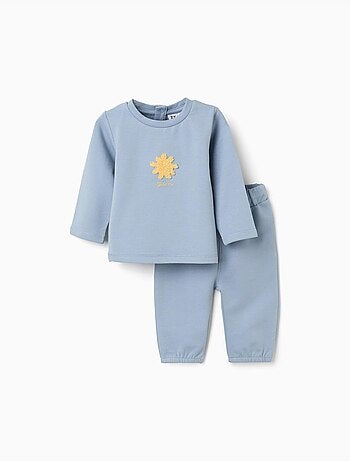 Sweat avec soleil brodé + pantalon