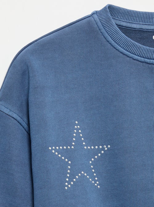 Sweat avec strass - Kiabi