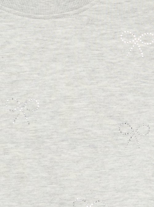 Sweat avec strass - Kiabi