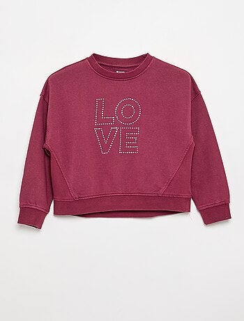 Sweat avec strass