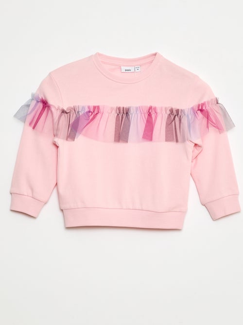 sweat avec tulle 'Guppy' - Kiabi