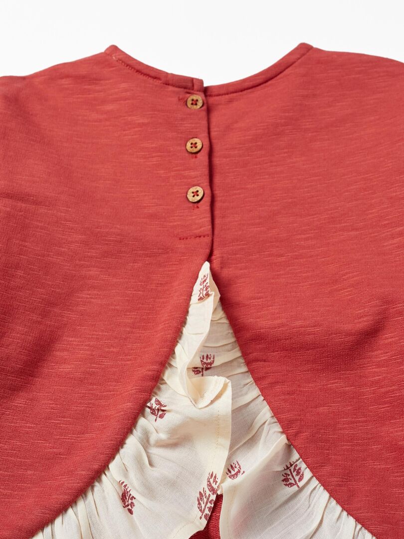 Sweat avec volants sur les épaules fille - LuluCastagnette rose | GEMO Sweat avec volants sur les épaules fille - LuluCastagnette rose | GEMO