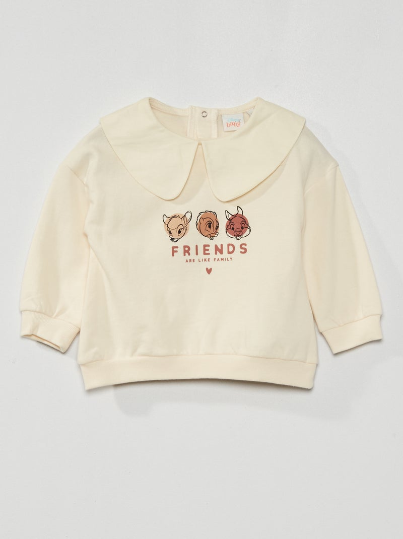 Sweat 'Bambi' 'Disney' Blanc - Kiabi