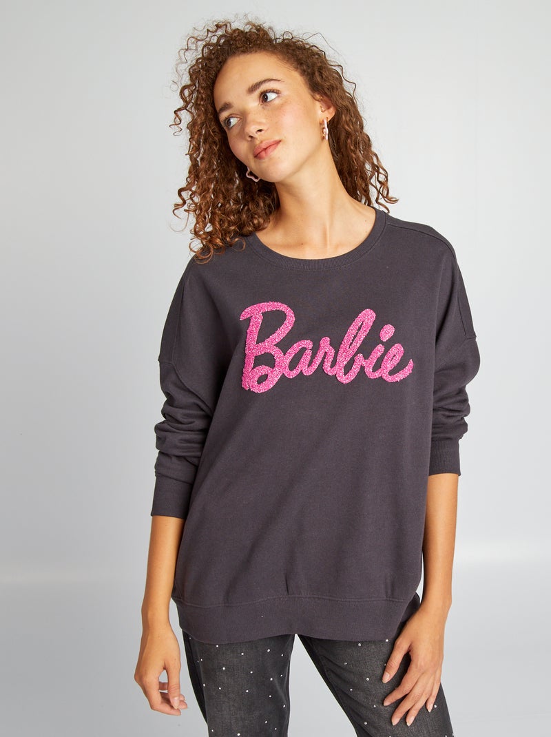 Sweat 'Barbie' Gris - Kiabi