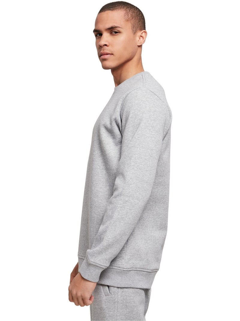 Sweat basic - build your brand Gris chiné - Kiabi