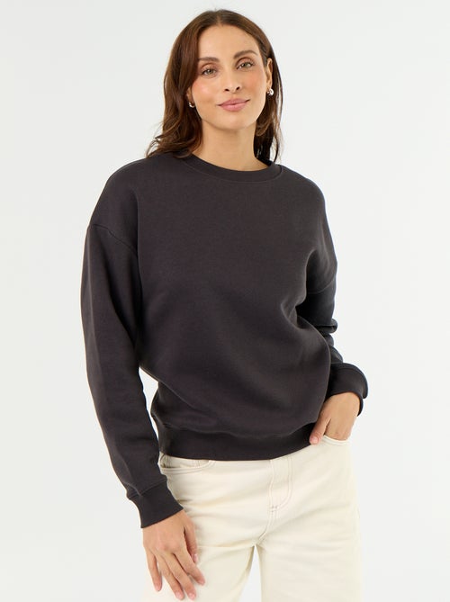 Sweat basique en molleton - Kiabi Sweat basique en molleton - Kiabi