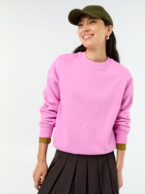 Sweat basique en molleton - Kiabi Sweat basique en molleton - Kiabi