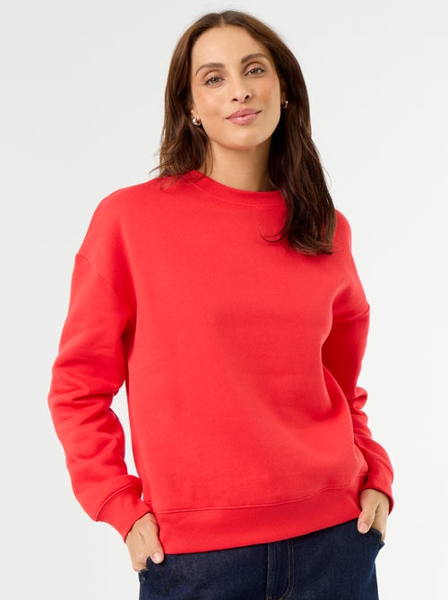 Sweat basique en molleton - Kiabi Sweat basique en molleton - Kiabi