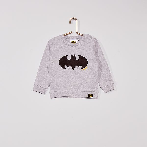 Sweat Batman Eco Concu Bebe Garcon Gris Kiabi 12 00