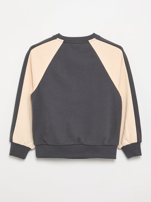 Sweat bicolore avec imprimé - Kiabi Sweat bicolore avec imprimé - Kiabi