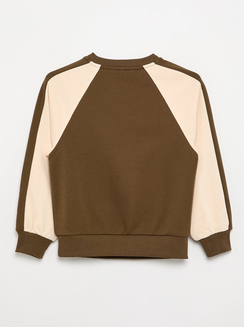 Sweat bicolore avec imprimé - Kiabi Sweat bicolore avec imprimé - Kiabi