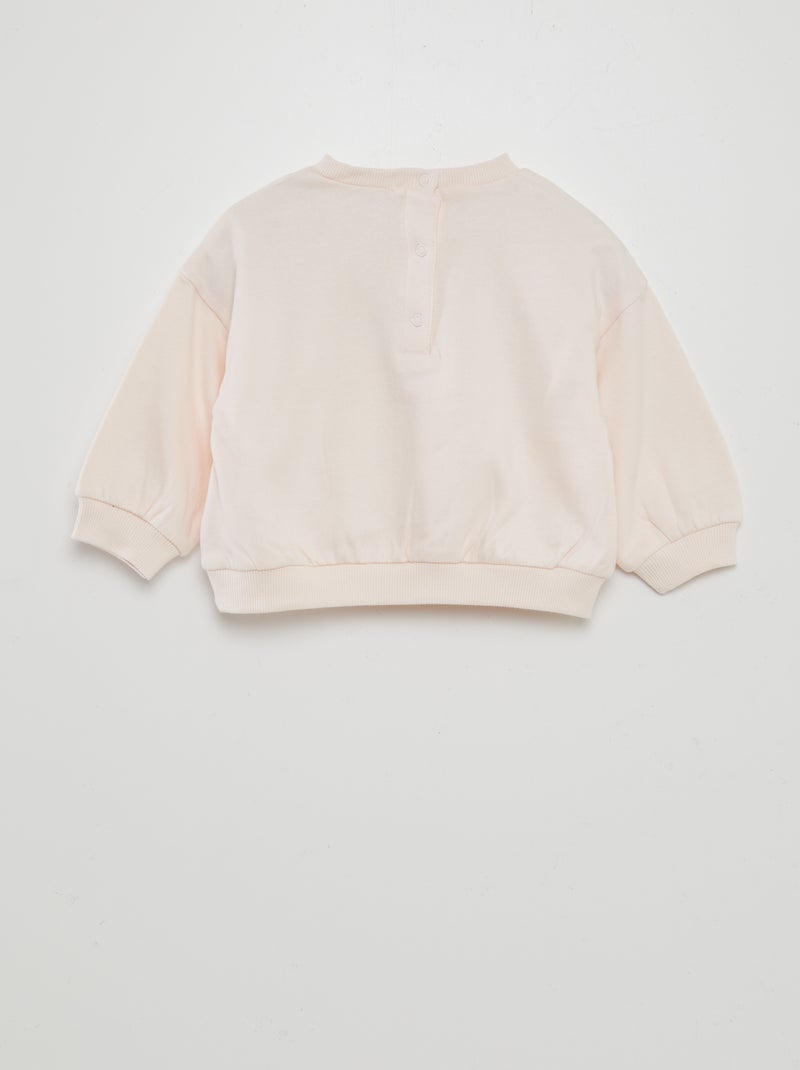 Sweat 'Bluey' en molleton rose - Kiabi