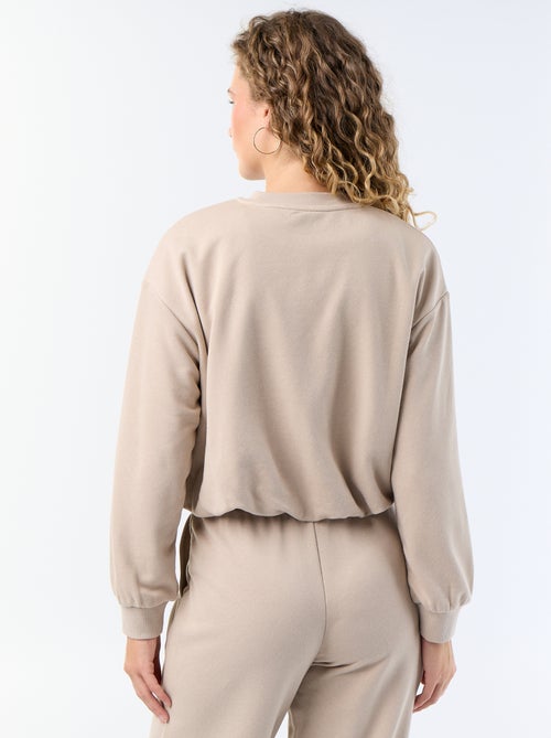Sweat boule en french terry - Kiabi