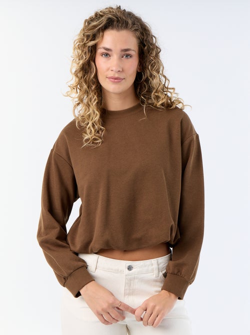 Sweat boule en french terry - Kiabi