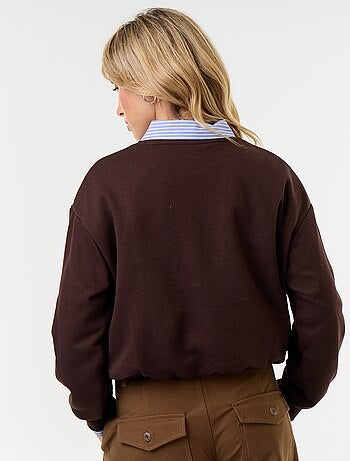 Sweat boule en french terry