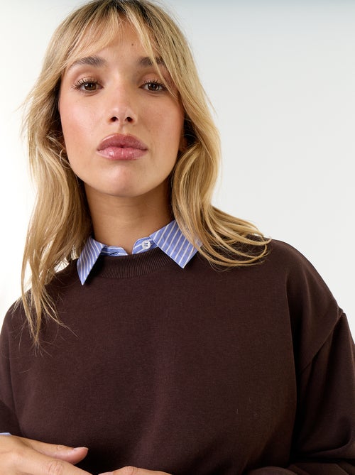 Sweat boule en french terry - Kiabi Sweat boule en french terry - Kiabi