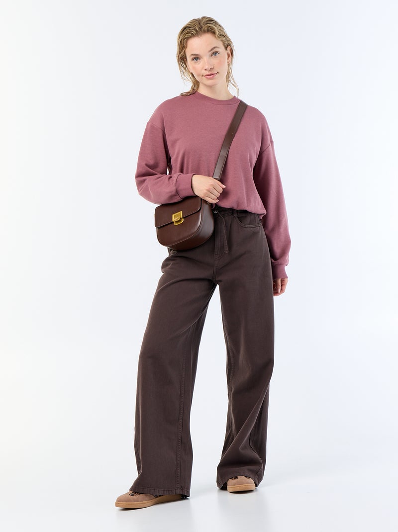 Sweat boule en french terry Rose - Kiabi