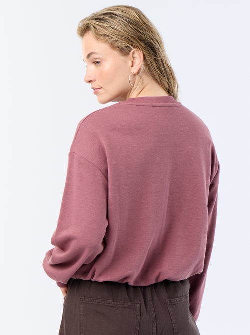 Sweat boule en french terry - Kiabi