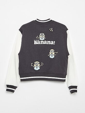 Sweat boutonné 'Minions' en molleton
