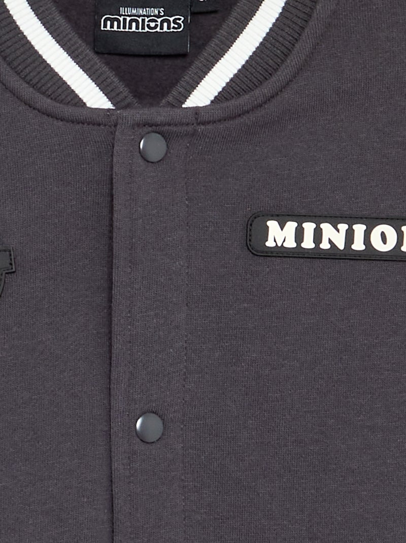 Sweat boutonné 'Minions' en molleton Noir - Kiabi