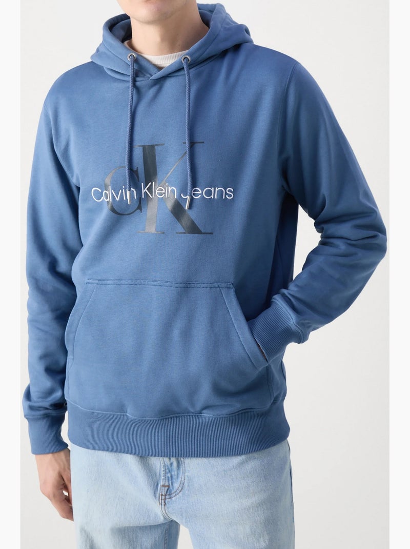 Sweat Calvin Klein à capuche Bleu - Kiabi