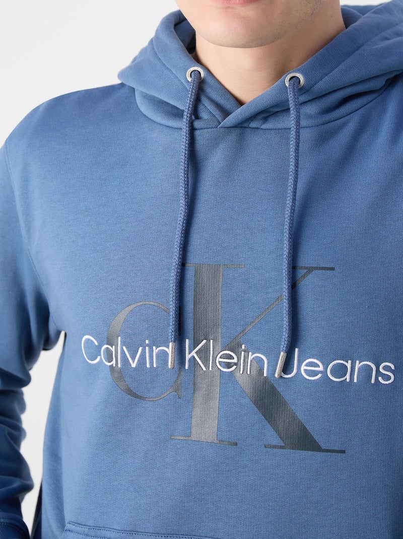 Sweat Calvin Klein à capuche Bleu - Kiabi