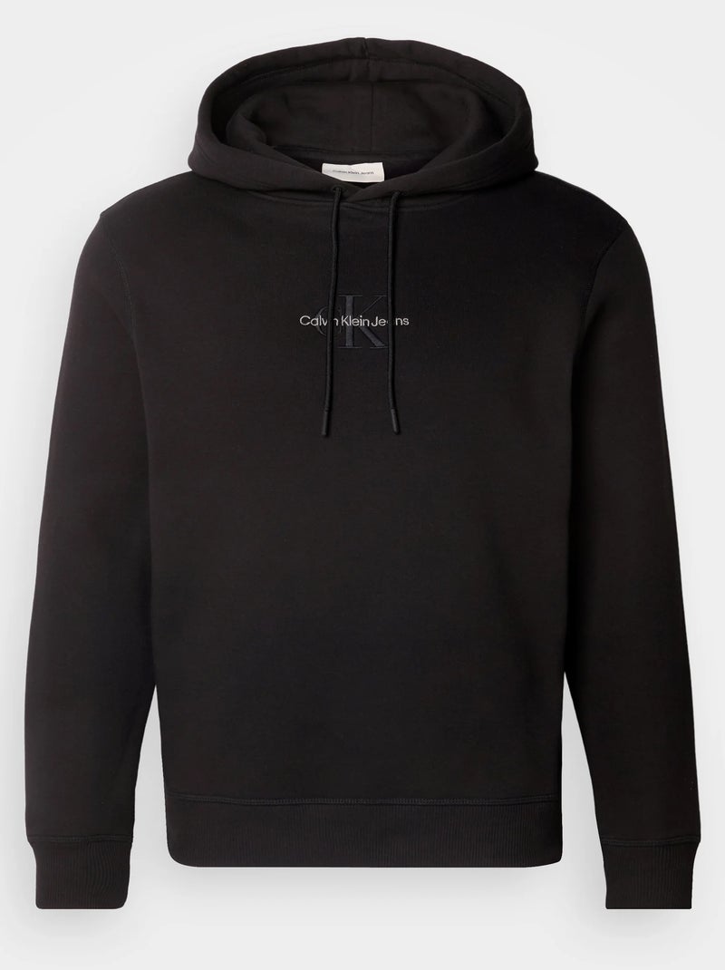 Sweat Pull Tendance 2019 Sweat Calvin Klein à Capuche Noir Homme Kiabi
