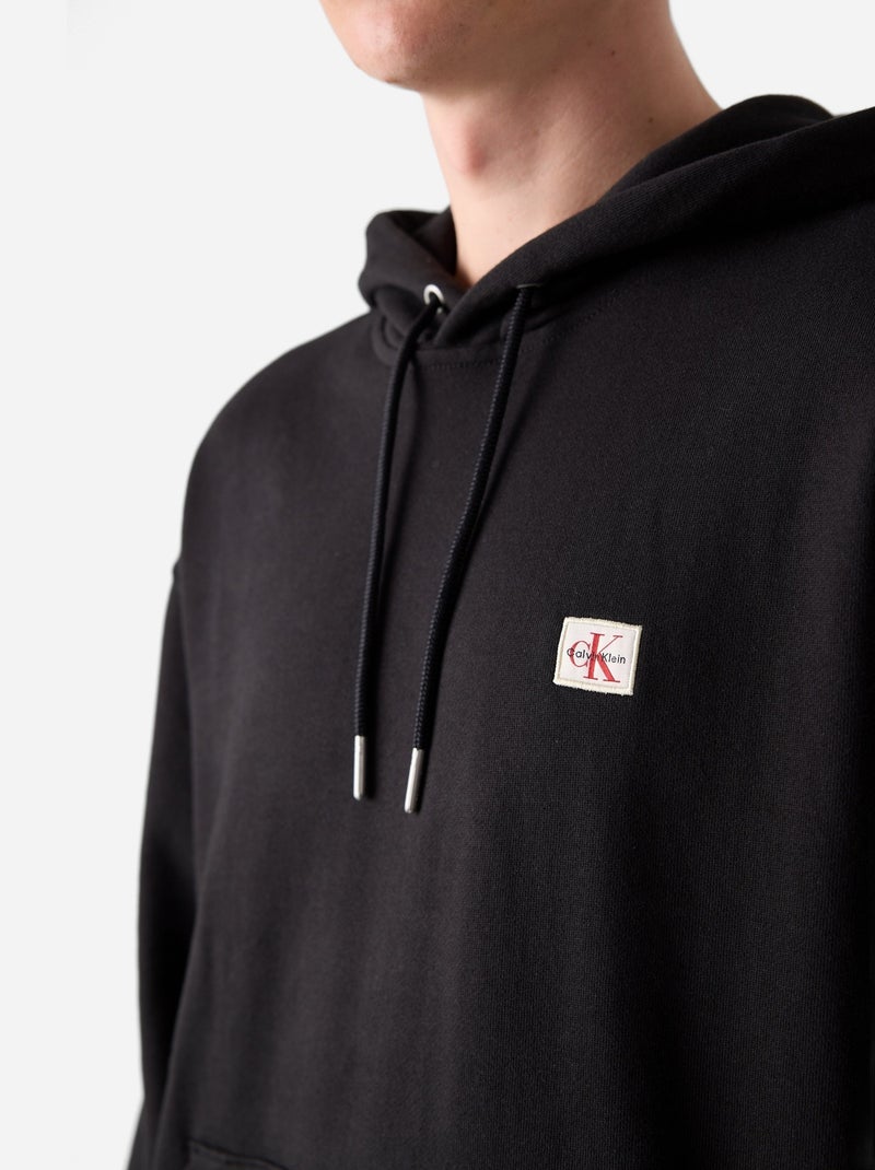 Sweat Calvin Klein à capuche Noir - Kiabi