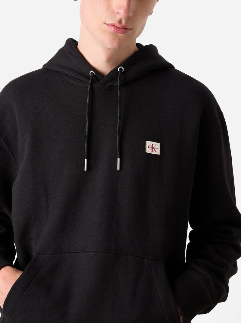 Sweat Calvin Klein à capuche Noir - Kiabi