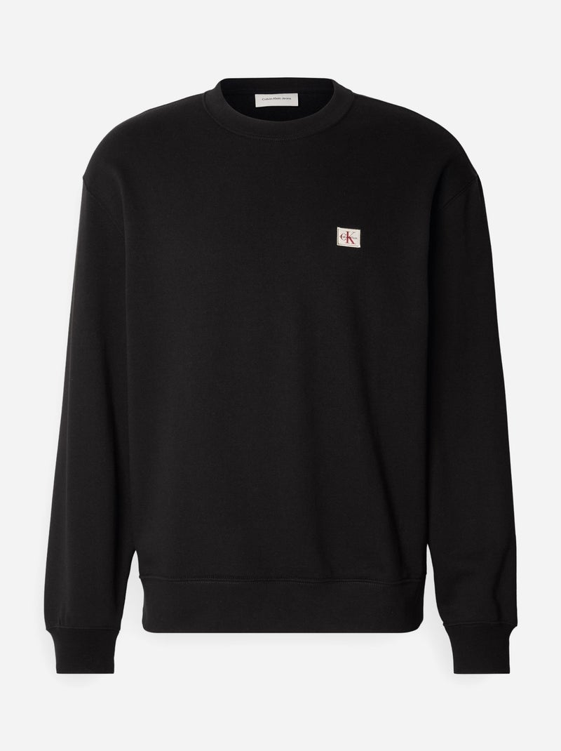 Sweat Calvin Klein col rond Noir - Kiabi