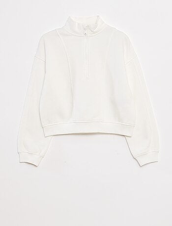 Sweat camionneur avec col zippé