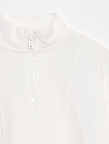 Sweat camionneur avec col zippé