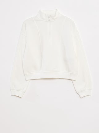 Sweat camionneur avec col zippé