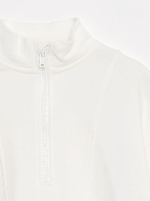 Sweat camionneur avec col zippé - Kiabi