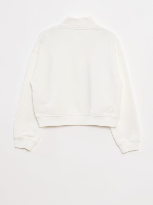 Sweat camionneur avec col zippé - Kiabi