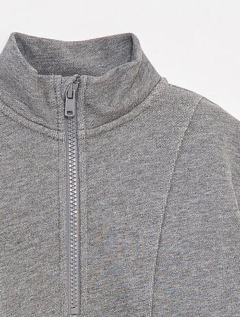 Sweat camionneur avec col zippé