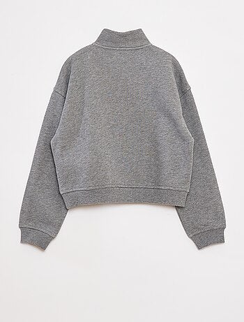 Sweat camionneur avec col zippé