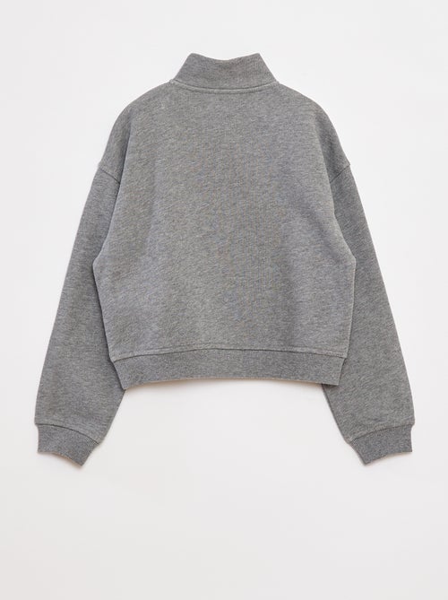 Sweat camionneur avec col zippé - Kiabi