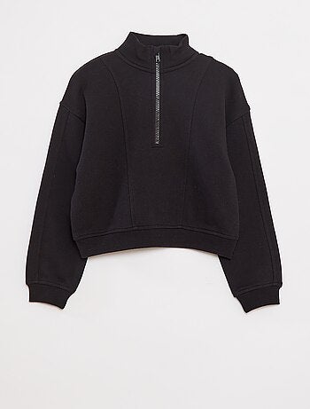 Sweat camionneur avec col zippé