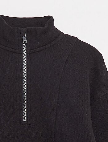 Sweat camionneur avec col zippé
