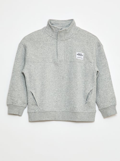 Sweat camionneur en molleton gratté - Kiabi