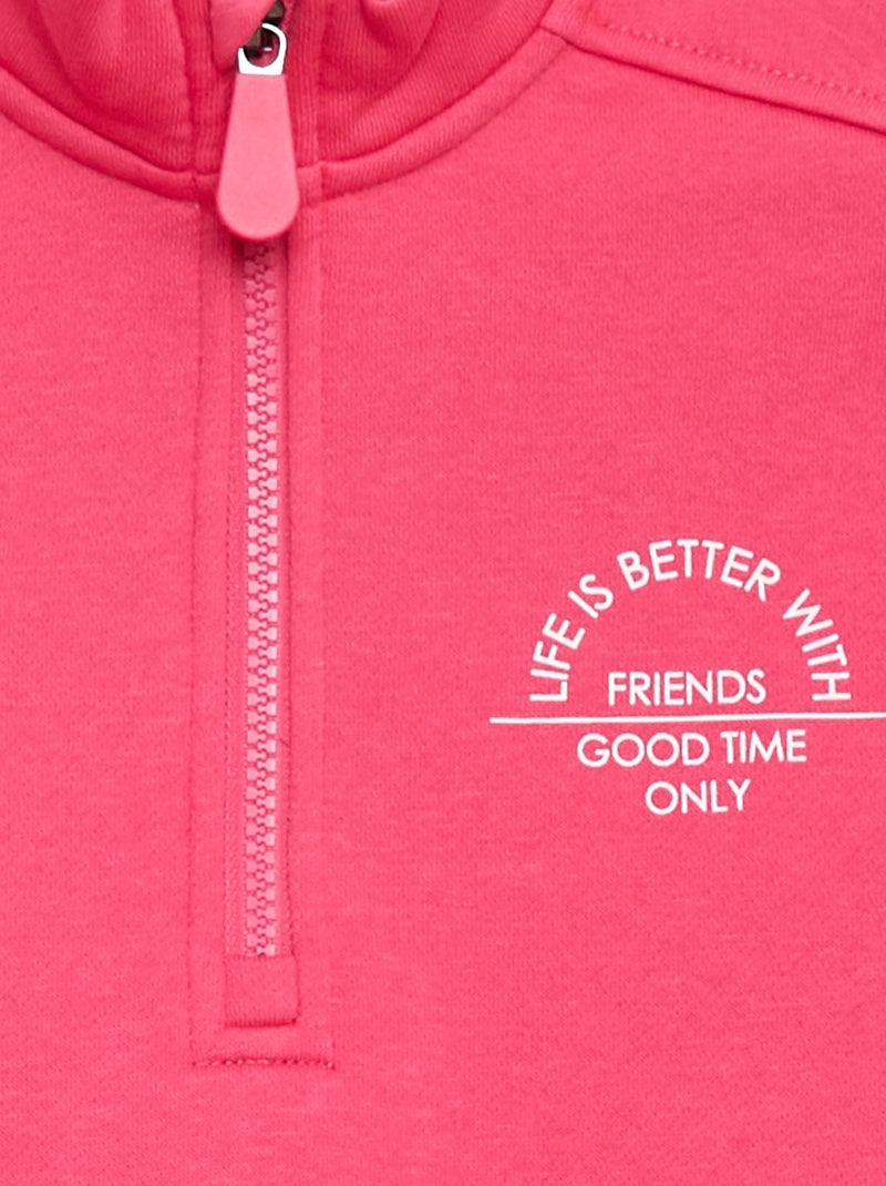 Sweat camionneur uni Rose - Kiabi