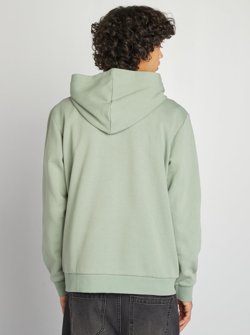 Sweat capuche à message Bleu vert - Kiabi