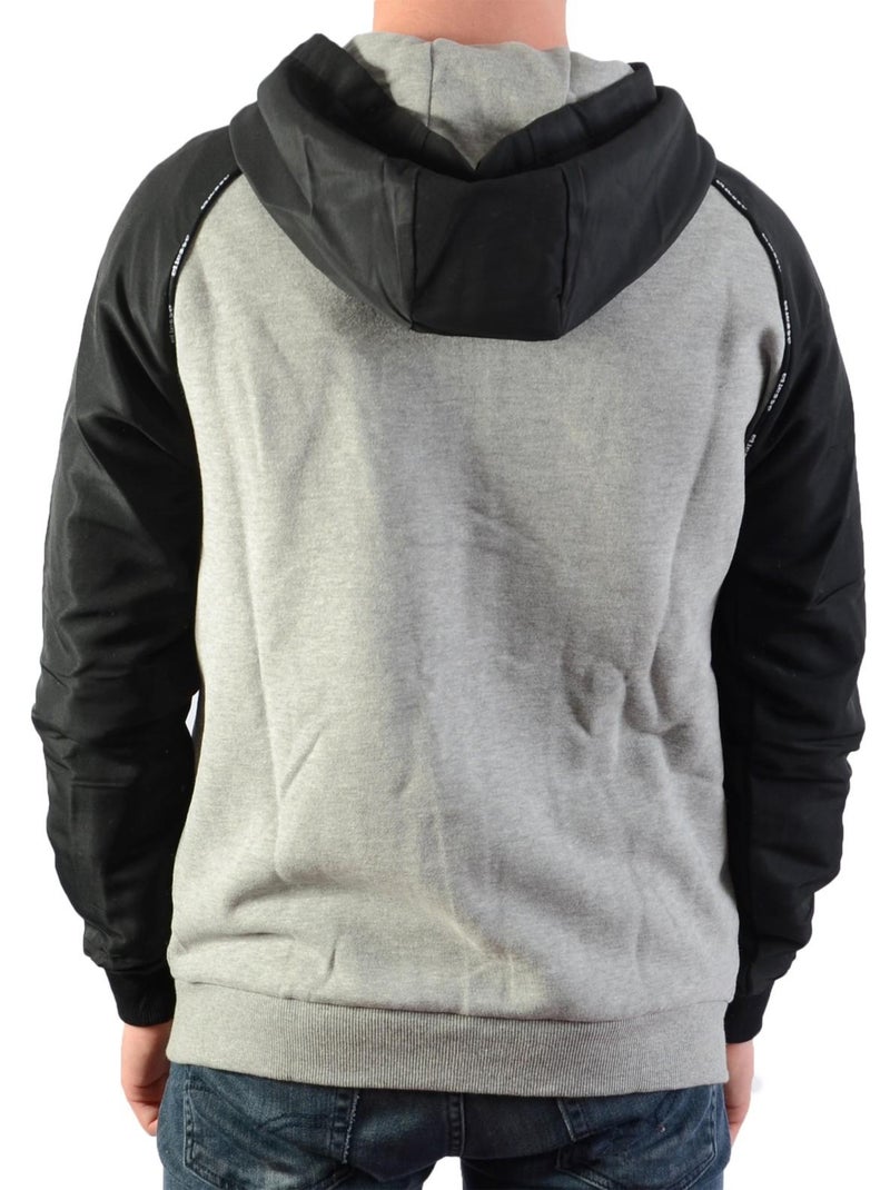 Sweat Capuche Ellesse Enfant Drone FZ Hoody Gris - Kiabi