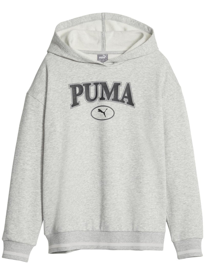 Sweat Capuche Enfant Puma Squad Hoodie Gris - Kiabi